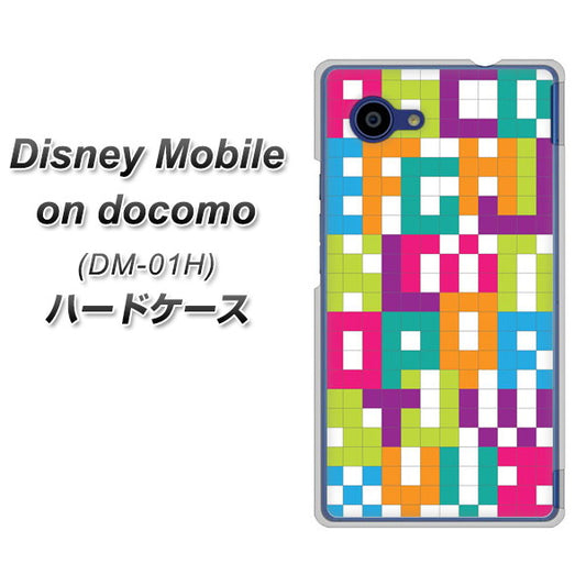 docomo ディズニーモバイル DM-01H 高画質仕上げ 背面印刷 ハードケース【IB916 ブロックアルファベット】