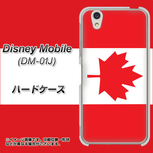 docomo ディズニーモバイル DM-01J 高画質仕上げ 背面印刷 ハードケース【669 カナダ】