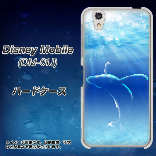 docomo ディズニーモバイル DM-01J 高画質仕上げ 背面印刷 ハードケース【1047 海の守り神くじら】