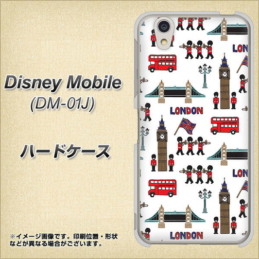 docomo ディズニーモバイル DM-01J 高画質仕上げ 背面印刷 ハードケース【EK811 ロンドンの街】