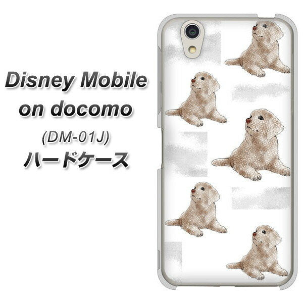 docomo ディズニーモバイル DM-01J 高画質仕上げ 背面印刷 ハードケース【YD823 ラブラドールレトリバー04】