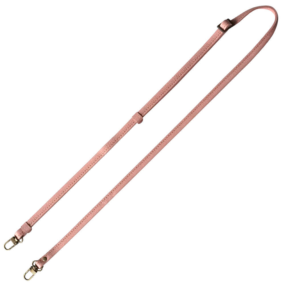 姫路レザー 本革 スマホ用ショルダーストラップ アンティークゴールド 約75~134cm