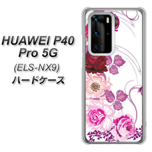 HUAWEI(ファーウェイ) P40 Pro 5G ELS-NX9 高画質仕上げ 背面印刷 ハードケース【116 6月のバラ】