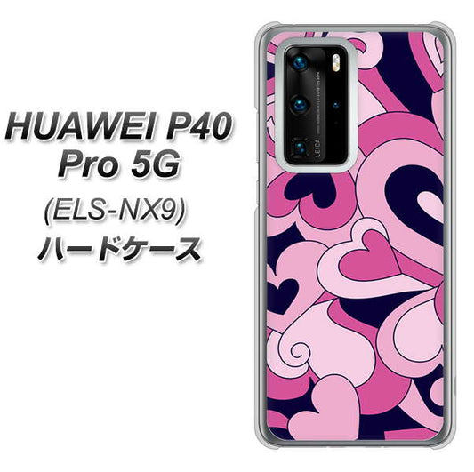 HUAWEI(ファーウェイ) P40 Pro 5G ELS-NX9 高画質仕上げ 背面印刷 ハードケース【223 ハートの調べ】