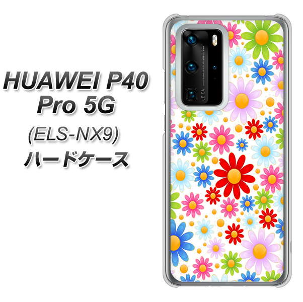 HUAWEI(ファーウェイ) P40 Pro 5G ELS-NX9 高画質仕上げ 背面印刷 ハードケース【606 マーガレット】