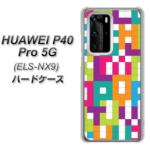 HUAWEI(ファーウェイ) P40 Pro 5G ELS-NX9 高画質仕上げ 背面印刷 ハードケース【IB916 ブロックアルファベット】