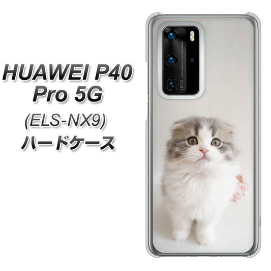 HUAWEI(ファーウェイ) P40 Pro 5G ELS-NX9 高画質仕上げ 背面印刷 ハードケース【VA803 まっていますネコ】