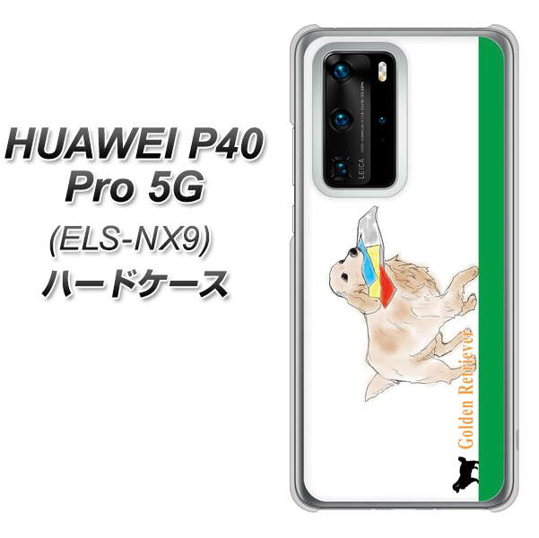 HUAWEI(ファーウェイ) P40 Pro 5G ELS-NX9 高画質仕上げ 背面印刷 ハードケース【YD829 ゴールデンレトリバー05】