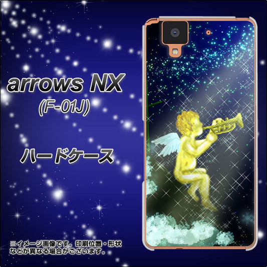 docomo アローズ NX F-01J 高画質仕上げ 背面印刷 ハードケース【1248 天使の演奏】