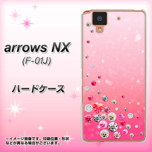 docomo アローズ NX F-01J 高画質仕上げ 背面印刷 ハードケース【SC822 スワロデコ風プリント】