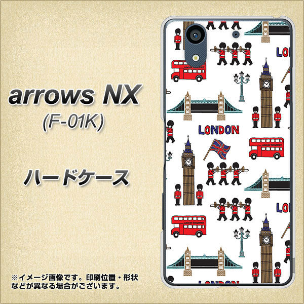 docomo アローズ NX F-01K 高画質仕上げ 背面印刷 ハードケース【EK811 ロンドンの街】