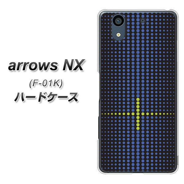 docomo アローズ NX F-01K 高画質仕上げ 背面印刷 ハードケース【IB907 グラデーションドット】