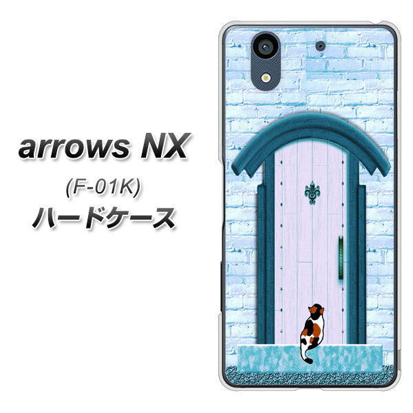 docomo アローズ NX F-01K 高画質仕上げ 背面印刷 ハードケース【YA953 石ドア03 素材クリア】
