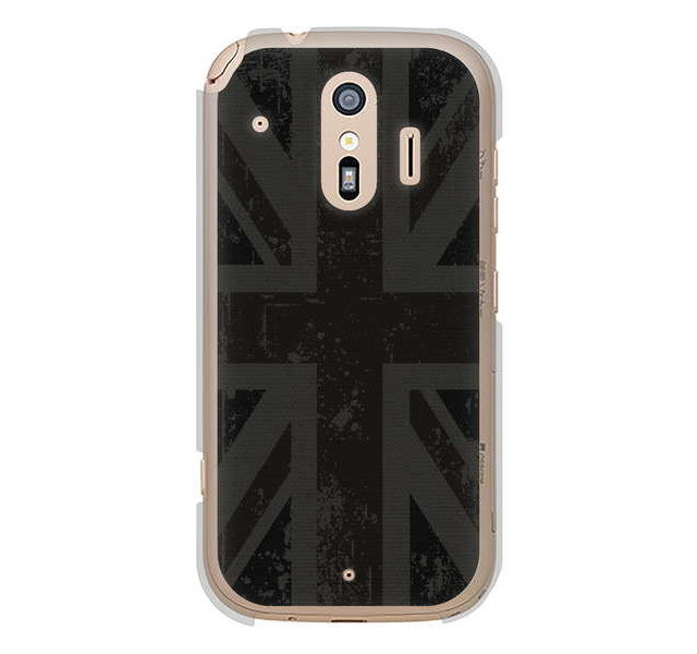 らくらくスマートフォン me F-01L docomo 高画質仕上げ 背面印刷 ハードケース ユニオンジャック