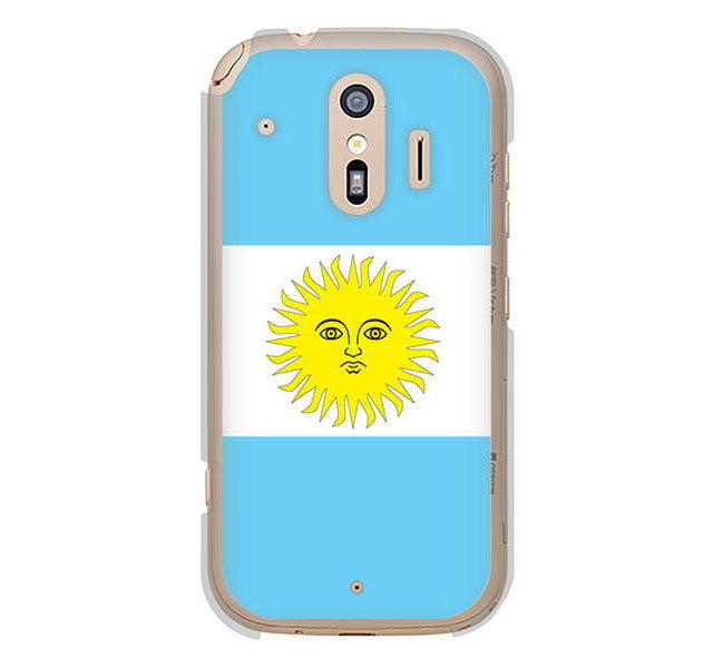 らくらくスマートフォン me F-01L docomo 高画質仕上げ 背面印刷 ハードケース 国旗