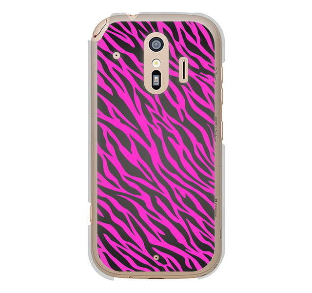 らくらくスマートフォン me F-01L docomo 高画質仕上げ 背面印刷 ハードケース アニマル柄