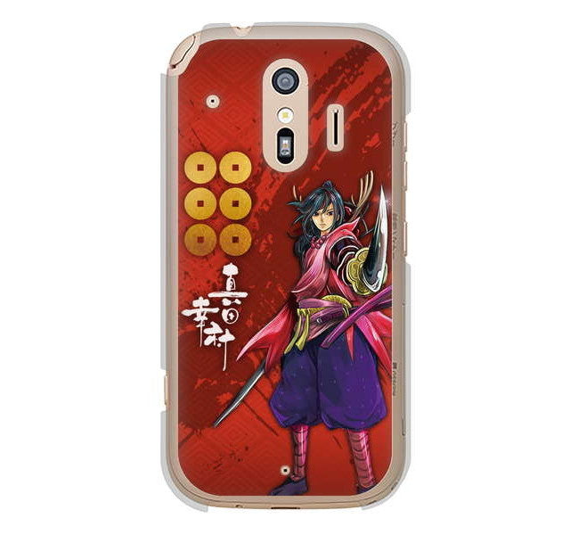 らくらくスマートフォン me F-01L docomo 高画質仕上げ 背面印刷 ハードケース 家紋