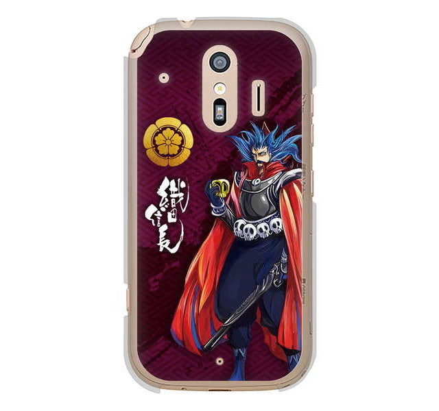 らくらくスマートフォン me F-01L docomo 高画質仕上げ 背面印刷 ハードケース 家紋