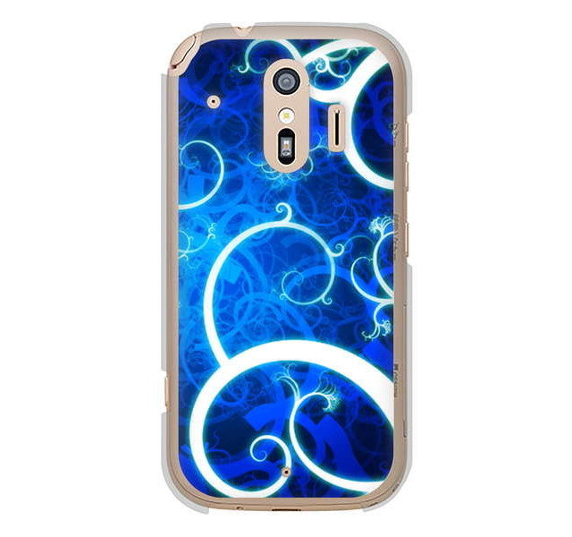 らくらくスマートフォン me F-01L docomo 高画質仕上げ 背面印刷 ハードケース 【EK850 神秘の草】