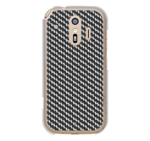 らくらくスマートフォン me F-01L docomo 高画質仕上げ 背面印刷 ハードケース カーボン
