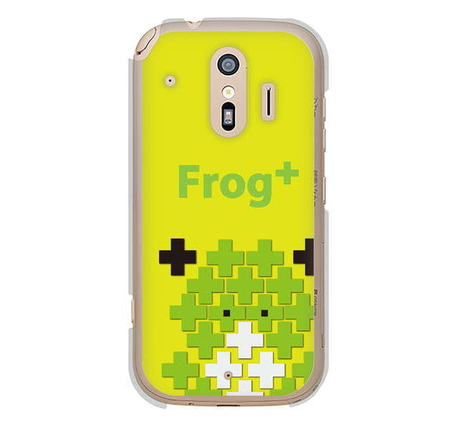 らくらくスマートフォン me F-01L docomo 高画質仕上げ 背面印刷 ハードケース animal+