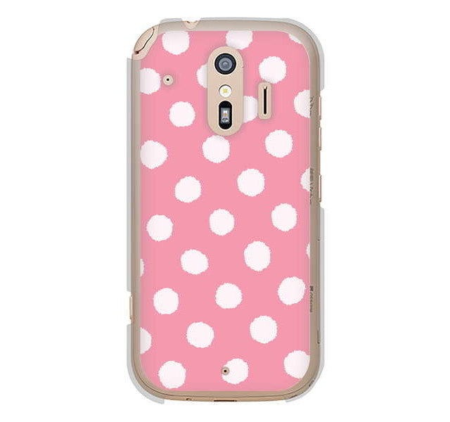 らくらくスマートフォン me F-01L docomo 高画質仕上げ 背面印刷 ハードケース 【IB904 ぶるぶるシンプル】