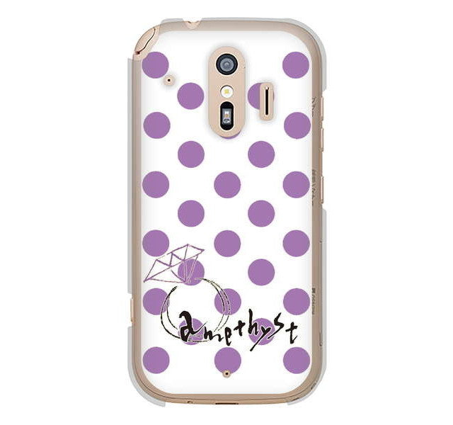 らくらくスマートフォン me F-01L docomo 高画質仕上げ 背面印刷 ハードケース 大野詠舟 誕生石