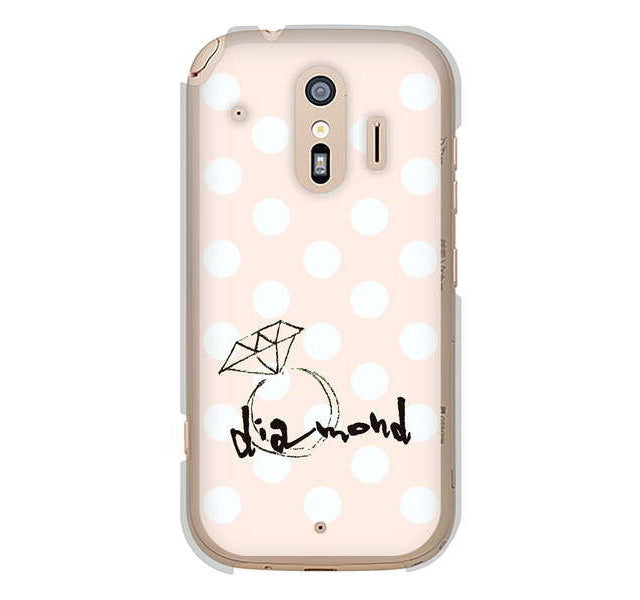 らくらくスマートフォン me F-01L docomo 高画質仕上げ 背面印刷 ハードケース 大野詠舟 誕生石