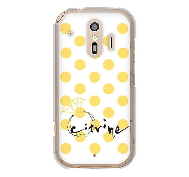 らくらくスマートフォン me F-01L docomo 高画質仕上げ 背面印刷 ハードケース 大野詠舟 誕生石