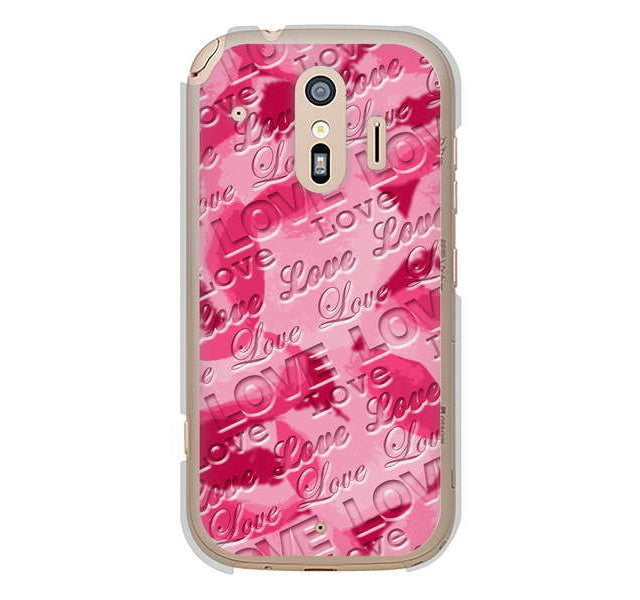 らくらくスマートフォン me F-01L docomo 高画質仕上げ 背面印刷 ハードケース フラワーヴェルニ