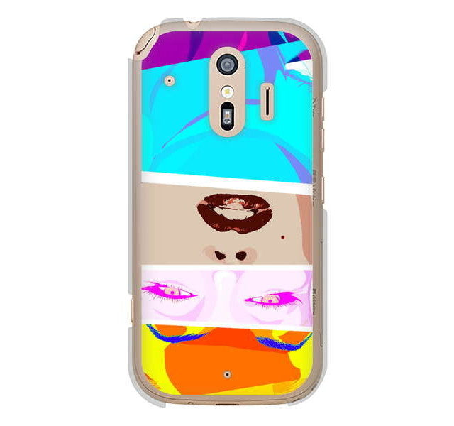 らくらくスマートフォン me F-01L docomo 高画質仕上げ 背面印刷 ハードケース マリリンモンローデザイン