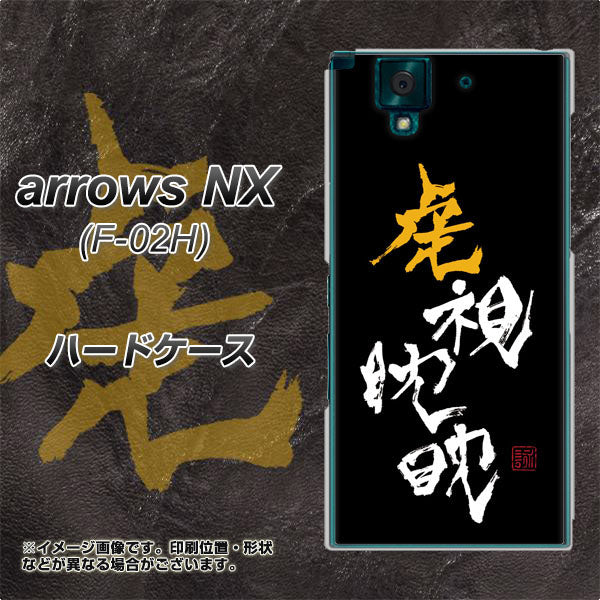 docomo アローズNX F-02H 高画質仕上げ 背面印刷 ハードケース【OE803 虎視眈々】