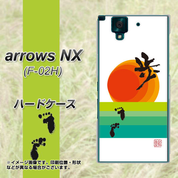 docomo アローズNX F-02H 高画質仕上げ 背面印刷 ハードケース【OE809 歩ム】