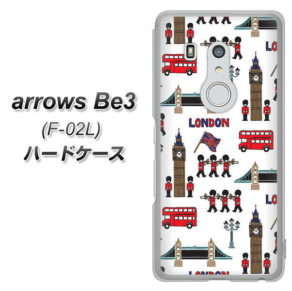 docomo アローズ ビー3 F-02L 高画質仕上げ 背面印刷 ハードケース【EK811 ロンドンの街】