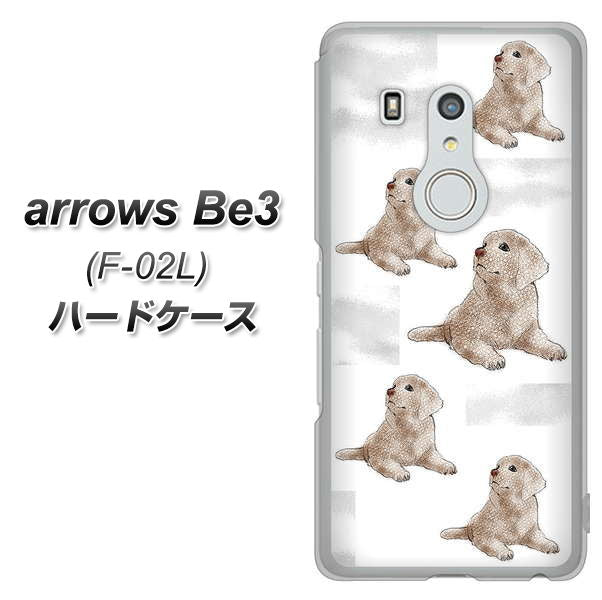 docomo アローズ ビー3 F-02L 高画質仕上げ 背面印刷 ハードケース【YD823 ラブラドールレトリバー04】