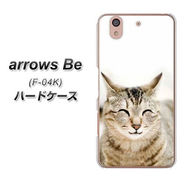 docomo アローズ ビー F-04K 高画質仕上げ 背面印刷 ハードケース【VA801 笑福ねこ】