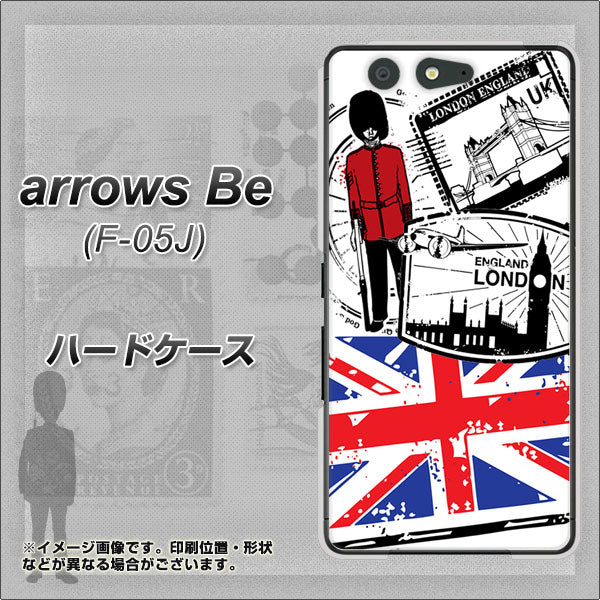 docomo アローズ ビー F-05J 高画質仕上げ 背面印刷 ハードケース【574 LONDON】
