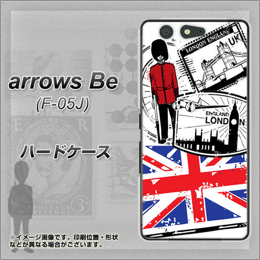 docomo アローズ ビー F-05J 高画質仕上げ 背面印刷 ハードケース【574 LONDON】
