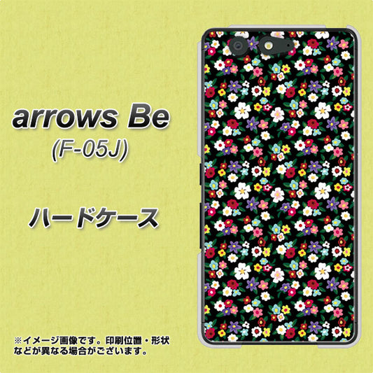 docomo アローズ ビー F-05J 高画質仕上げ 背面印刷 ハードケース【778 マイクロリバティプリントBK】