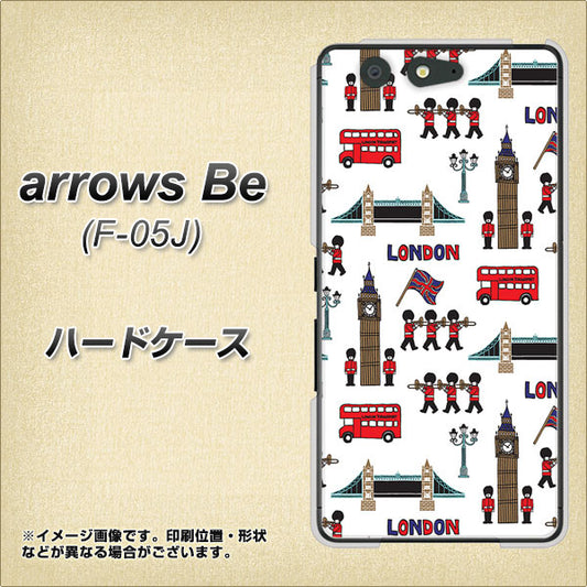docomo アローズ ビー F-05J 高画質仕上げ 背面印刷 ハードケース【EK811 ロンドンの街】
