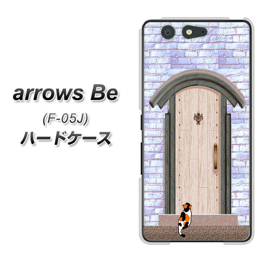 docomo アローズ ビー F-05J 高画質仕上げ 背面印刷 ハードケース【YA952 石ドア02 素材クリア】