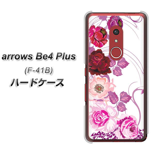 アローズBe4 Plus F-41B 高画質仕上げ 背面印刷 ハードケース【116 6月のバラ】
