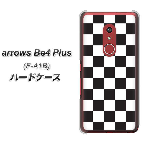 アローズBe4 Plus F-41B 高画質仕上げ 背面印刷 ハードケース【151 フラッグチェック】