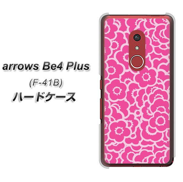 アローズBe4 Plus F-41B 高画質仕上げ 背面印刷 ハードケース【716 ピンクフラワー】