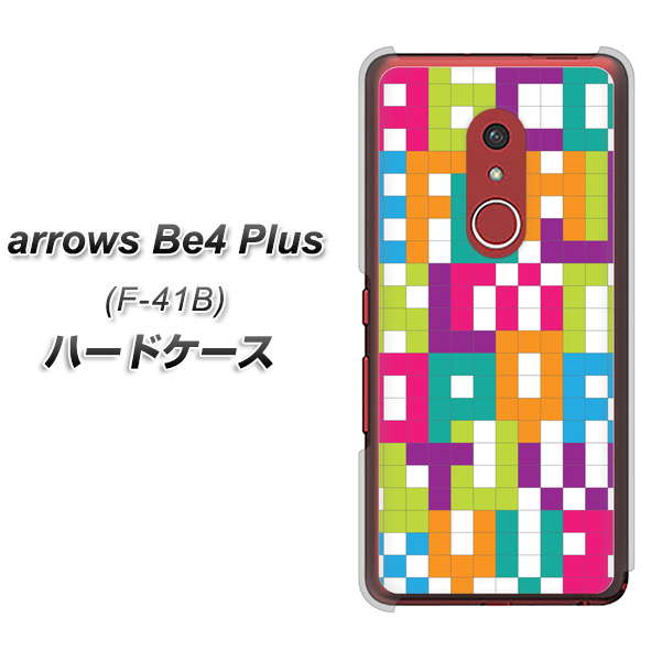 アローズBe4 Plus F-41B 高画質仕上げ 背面印刷 ハードケース【IB916 ブロックアルファベット】