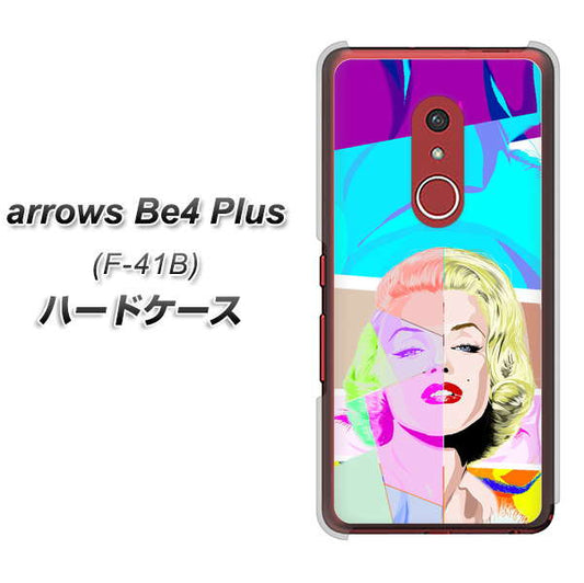 アローズBe4 Plus F-41B 高画質仕上げ 背面印刷 ハードケース【YJ210 マリリンモンローデザイン(C)】