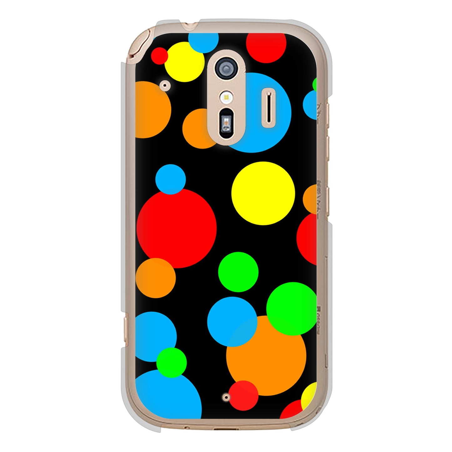 らくらくスマートフォン F-42A docomo 高画質仕上げ 背面印刷 ハードケース 【076 シンプル(大阪のおばちゃん)】