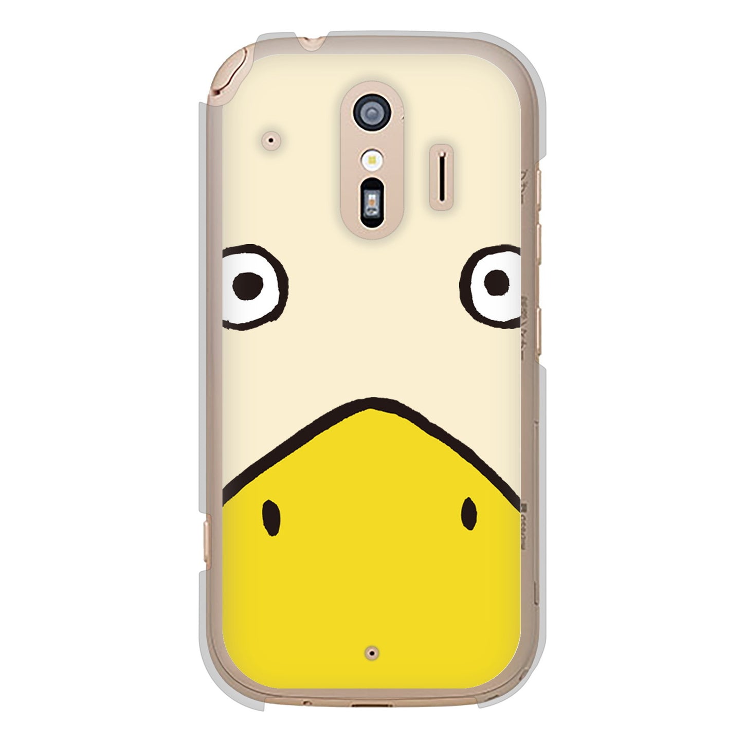 らくらくスマートフォン F-42A docomo 高画質仕上げ 背面印刷 ハードケース ドアップアニマル