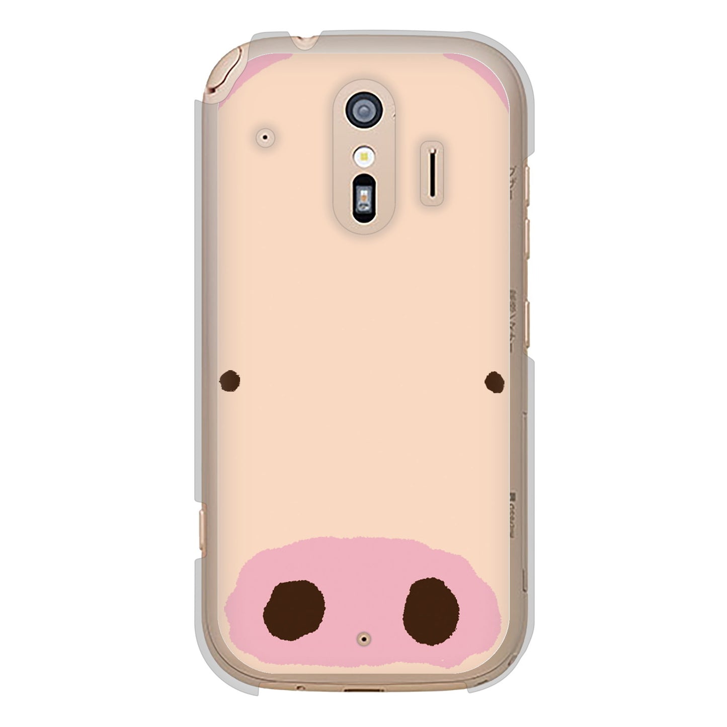 らくらくスマートフォン F-42A docomo 高画質仕上げ 背面印刷 ハードケース ドアップアニマル