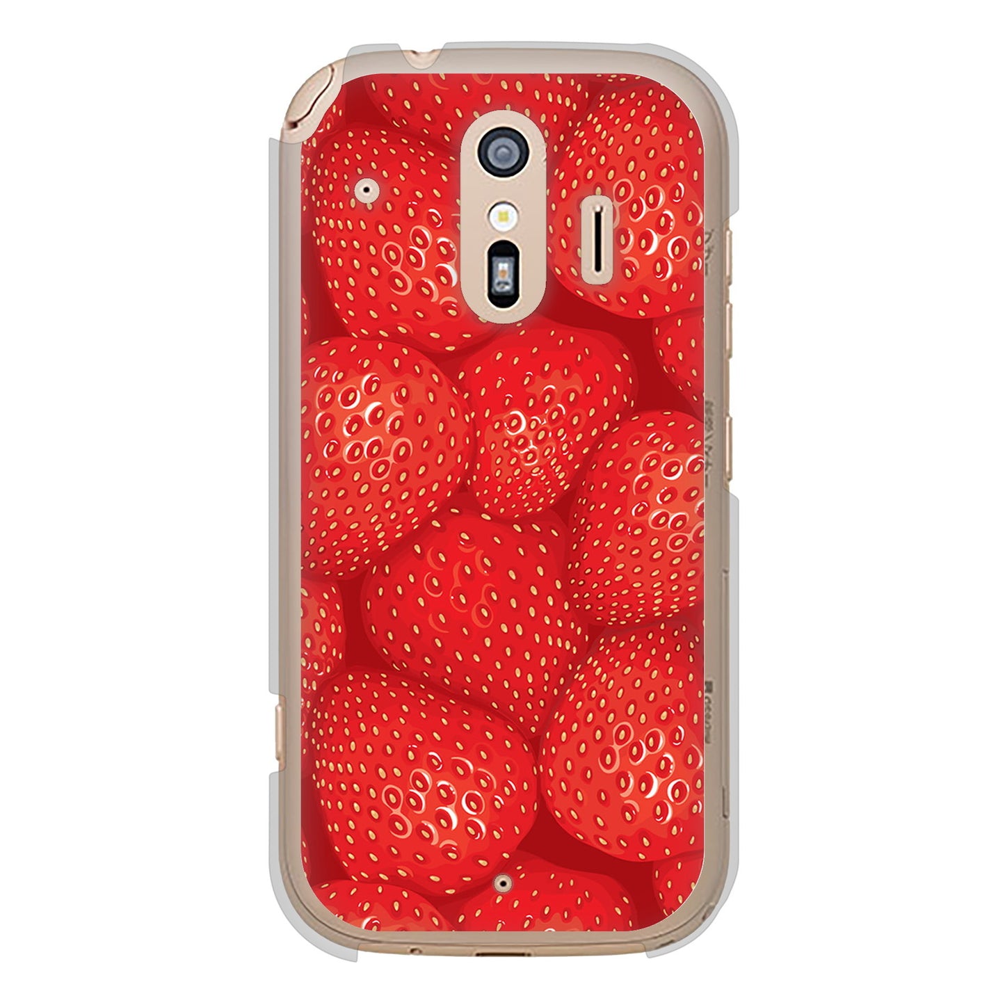 らくらくスマートフォン F-42A docomo 高画質仕上げ 背面印刷 ハードケース スイーツ